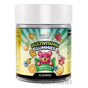 Adelle Davis MULTIVITAMIN GUMMIES+Omega+glucans želatínové medvedíky 30ks