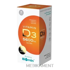 BIOMIN CALCIBONE Vitamín D3 EXTRA 5600 I.U.  kapsuly 30 ks