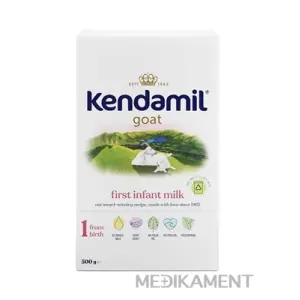 KENDAMIL Kozie dojčenské mlieko 1 počiatočná mliečna dojčenská výživa od narodenia 500 g