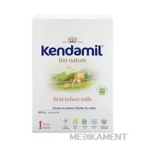 KENDAMIL BIO Nature 1 počiatočná mliečna dojčenská výživa od narodenia 600 g