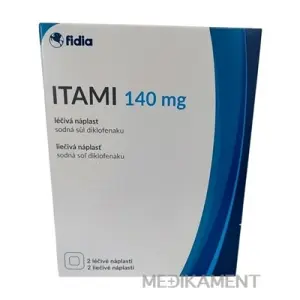 ITAMI 140 mg Liečivá náplasť 2 ks