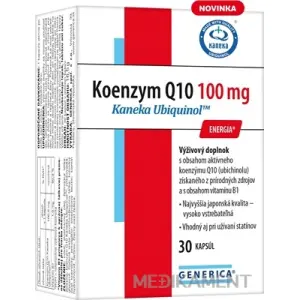 GENERICA Koenzym Q10 100 mg Kaneka Ubiquinol kapsuly 30 ks