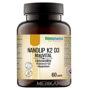 EDENPharma NANOLIP K2 D3 Mag VITAL kapsuly 60 ks
