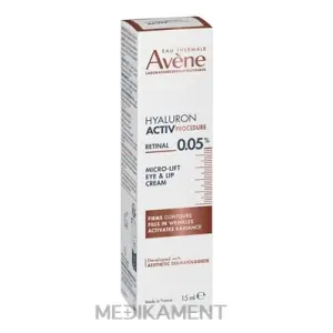AVENE HYALURON ACTIV PROCEDURE Krém na oči a pery micro-lift s retinalom 0,05 % 15 ml
