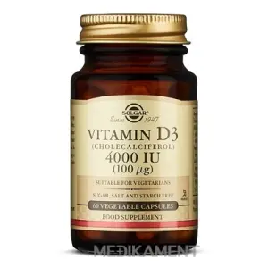 Solgar Vitamín D3 4000 IU kapsuly 60 ks