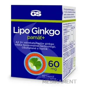 GS Lipo Ginkgo pamäť+ 60 mg kapsuly 60 ks