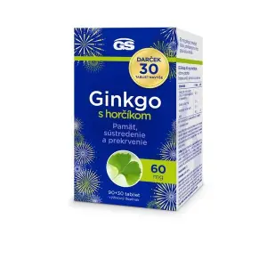 GS Ginkgo 60 mg s horčíkom Darček tbl (inov.2024) 90+30 navyše (120 ks)