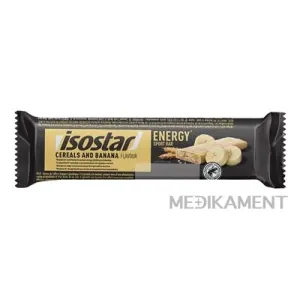 Isostar Energy sport bar BANANA cereálna tyčinka v mliečnej poleve s banánmi 40 g