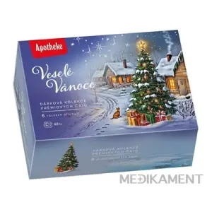 APOTHEKE KOLEKCIA Veselé Vianoce - prémiové čaje ovocné a bylinné čaje vrecúška 48 ks
