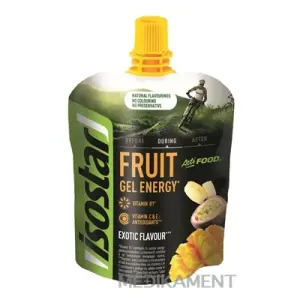 Isostar Actifood Fruit Gel Energy exotic energetický gél s exotickým ovocím 90 g