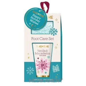 TAKE TIME Darčekový set Foot Care starostlivosť o nohy (krém 70 ml + ponožky) 1x1 set