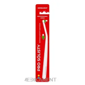 HERBADENT Professional MONO Jednozväzková kefka s vymeniteľnými nadstavcami 1 ks