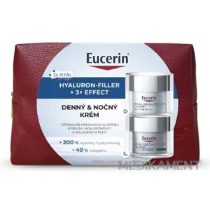 Eucerin Kazeta HYALURON-FILLER+3xEFFECT HYAL denný krém 50 ml + nočný krém 50 ml 1 set