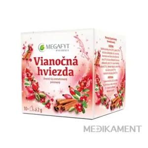 MEGAFYT Vianočná hviezda ovocný čaj aromatizovaný vrecúška 10 x 2 g