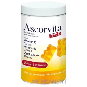 ASCORVITA Kids želé medvedíky príchuť pomaranč 60 ks