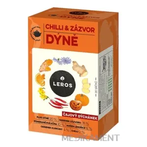 LEROS ČAJOVÁ CHVÍĽKA CHILLI & ZÁZVOR TEKVICA bylinný čaj aromatizovaný, nálevové vrecká 20