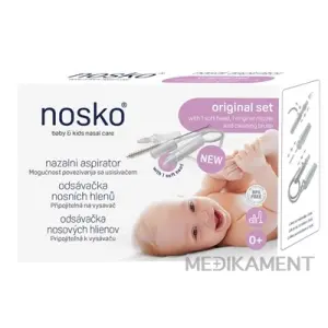 nosko Odsávačka nosových hlienov pripojiteľná k vysávaču 1 set