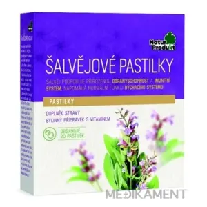 NaturProdukt ŠALVIOVE PASTILKY 20 ks