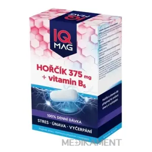 IQ MAG HORČÍK 375 mg + Vitamín B6 kapsuly 60 ks
