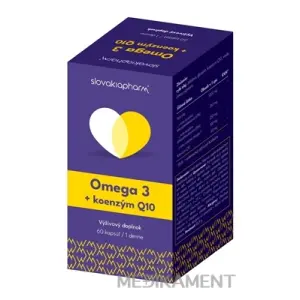 Slovakiapharm Omega 3 + koenzým Q10 kapsuly 60 ks