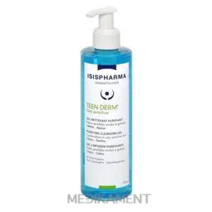 TEEN DERM Gel Sensitive čistiaci gél pre citlivú pleť so sklonom k akné 250 ml