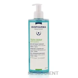 TEEN DERM Gel Sensitive čistiaci gél pre citlivú pleť so sklonom k akné 400 ml