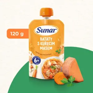 Sunar príkrm ZELENINA S KURACÍM MÄSOM A RYŽOU (od ukonč. 6. mesiaca) 120 g