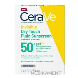 CeraVe Zmatňujúci opaľovací fluid s SPF 50+ pre normálnu až mastnú pleť 50 ml