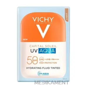 VICHY CAPITAL SOLEIL UV AQUA FLUID hydr. fluid tónovaný s ochranným faktorom SPF50+ 50 ml 
