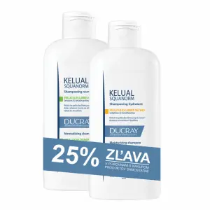 DUCRAY KELUAL DS (INTENSIVE + ORIGINAL) ošetrujúci šampón proti lupinám (zľava 25%) 2x100 