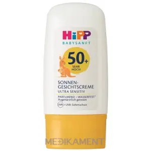 HiPP BABYSANFT Krém na tvár proti slnku SPF50+ ultra sensitiv 1x30 ml