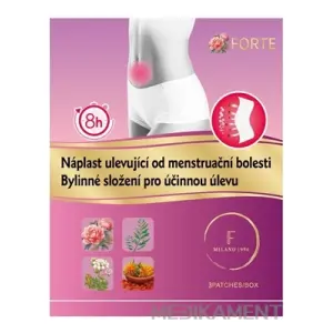 FORTE Náplasť uľavujúca od menštruačnej bolesti bylinné zloženie 3 ks