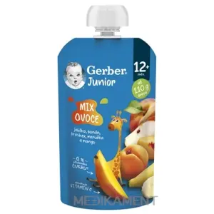 Gerber Junior Kapsička MIX OVOCIA ovocná desiata od ukonč. 12. mesiaca 110 g