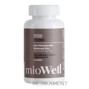 mioWell RENEWING VITAMINS Vitamíny pre vlasy gumené medvedíky s biotínom a zinkom 60 ks