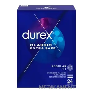 DUREX Classic Extra Safe kondóm regular fit 24 ks