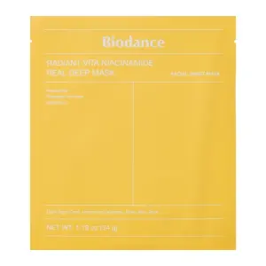 Biodance radiant vita niaciinamide 34 g maska na tvár 1 ks