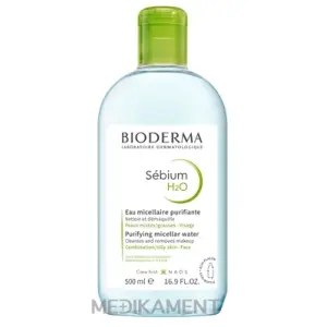 BIODERMA Sébium H2O micelárna pleťová voda na mastnú a zmiešanú pleť 500 ml