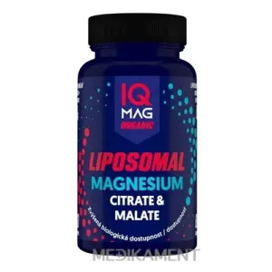 IQ MAG Organic LIPOZOMÁLNY HORČÍK + vitamín B6 cps (citrát + malát) kapsuly 60 ks