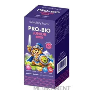 Slovakiapharm PRO-BIO JUNIOR príchuť jahoda 60 ks
