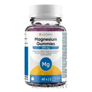 LIVSANE Magnesium Gummies želatínové tablety 60 ks