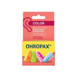 OHROPAX COLOR Ušné vložky v plastovom obale 8 ks