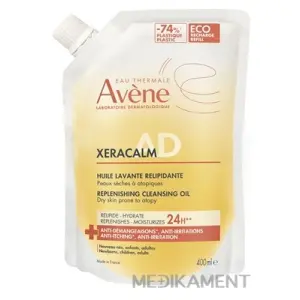 AVENE XeraCalm A.D Relipidačný umývací olej pre suchú kožu ECO náplň 400 ml