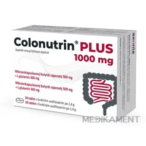 Colonutrin PLUS 1000 mg tablety mikroenkapsulovaný butyrát vápennatý + L-glutamín 30 ks
