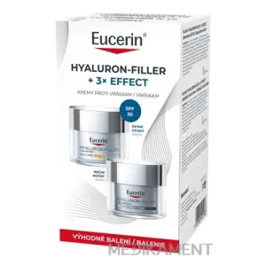 Eucerin HYALURON-FILLER+3xEFFECT DUO proti vráskam d. krém SPF30 50 ml +nočný krém 50 ml