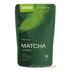 APOTHEKE MATCHA JAPAN BIO prášok zelený čaj 80 g
