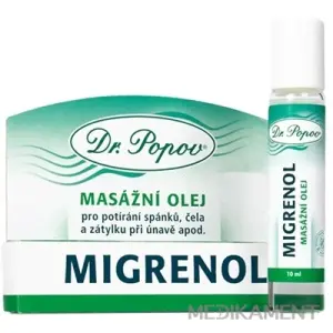 Dr. Popov MIGRENOL masážny olej roll on 10 ml