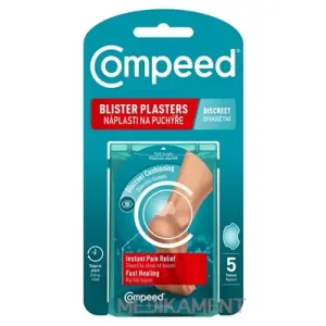 Compeed NÁPLASŤ na pľuzgiere DISCREET hydrokoloidná 5 ks