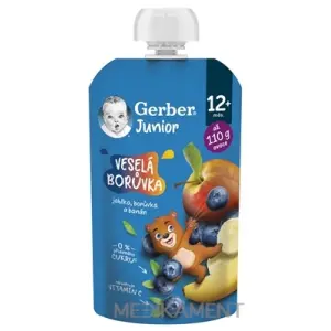 Gerber Junior Kapsička VESELÁ ČUČORIEDKA ovocná desiata od ukonč. 12. mesiaca 110 g