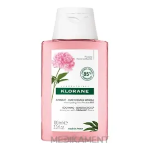 KLORANE Upokojujúci ŠAMPÓN s BIO pivóniou citlivá vlasová pokožka 100 ml