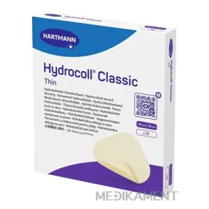 Hydrocoll Classic Thin hydrokoloidné krytie na rany 10 x 10 cm 10 ks